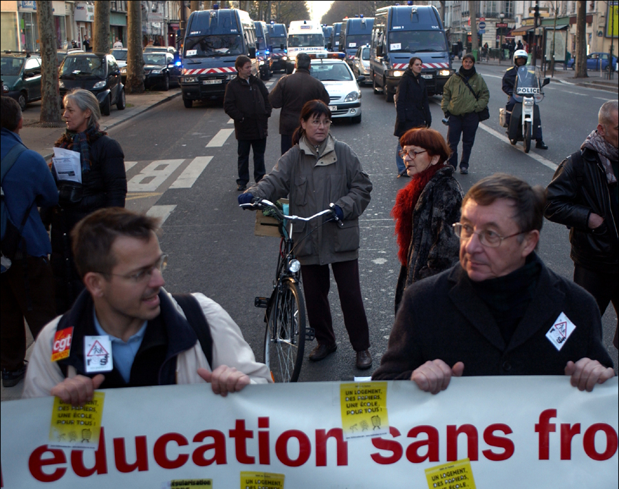 Manif lycéenne pour les sans-papiers