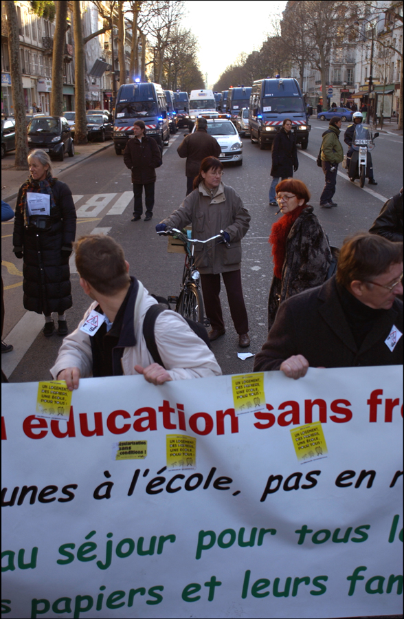 Manif lycéenne pour les sans-papiers