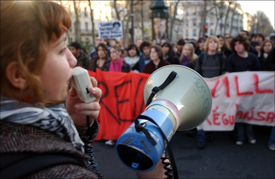 Manif lycéenne pour les sans-papiers