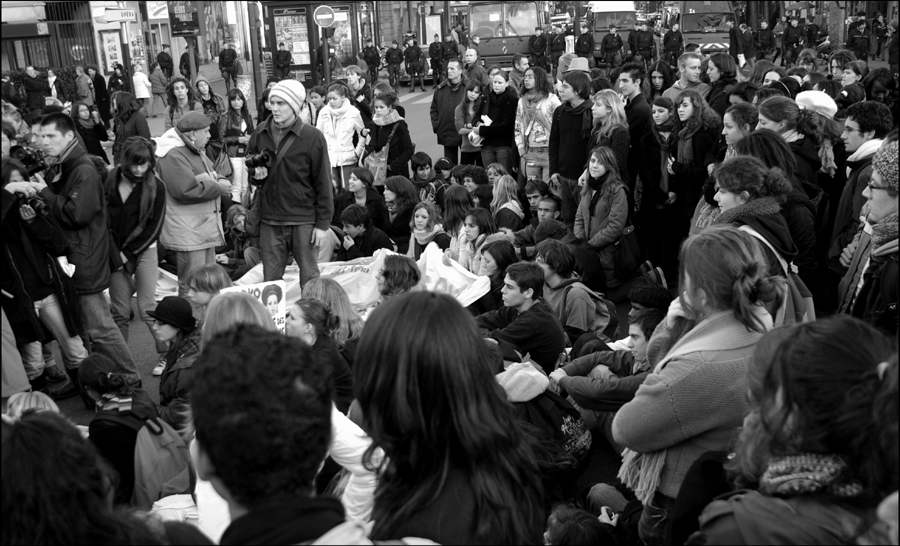 Manif lycéenne pour les sans-papiers