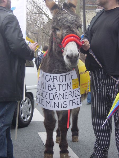 Manif FSU pour l'Ecole janvier 2007