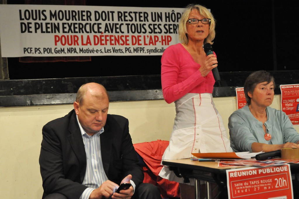 Réunion publique à Colombes pour la défense de l'hôpital