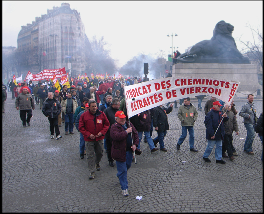 Cheminots à Paris