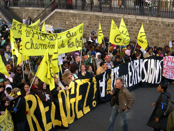 Manifestation pour le droit au logement du 11 mars 2007