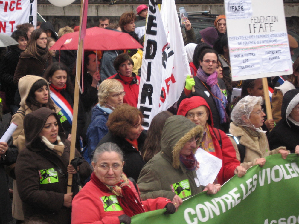 manifestation contre les violences faites aux femmes