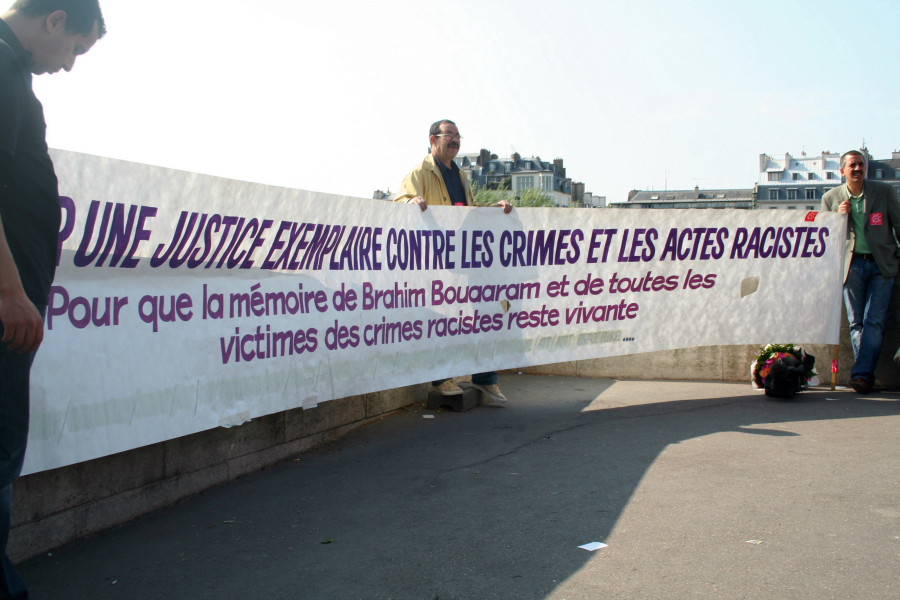 Hommage à Brahim Bouarram le 1er mai 2007