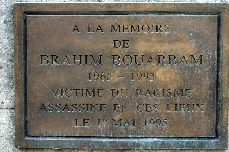 Hommage à Brahim Bouarram le 1er mai 2007