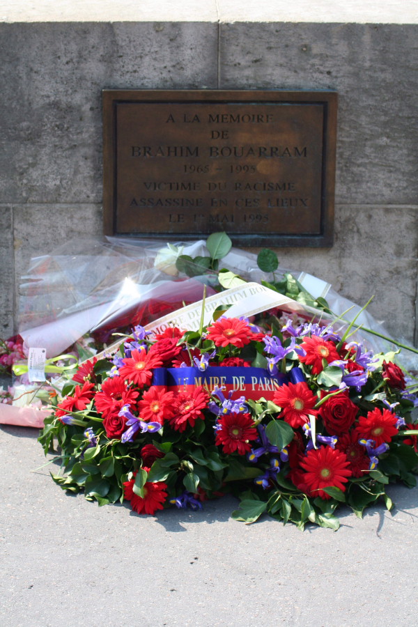 Hommage à Brahim Bouarram le 1er mai 2007