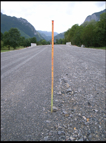 Chantier voie rapide dans la vallée d'Aspe (64)