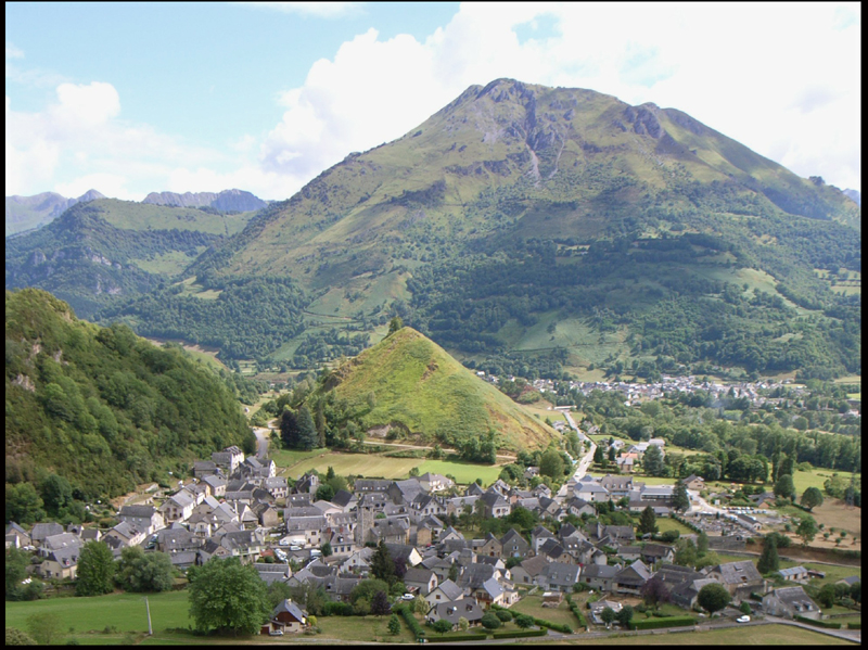 Vue sur la vallée - voie de passage