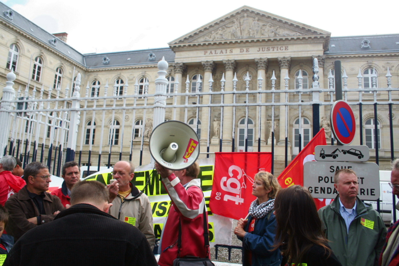 Manifestation contre la carte judiciaire