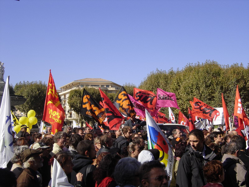 Manifestation de soutien à Florimond Guimard (Aix en Provence le 22 octobre 2007)