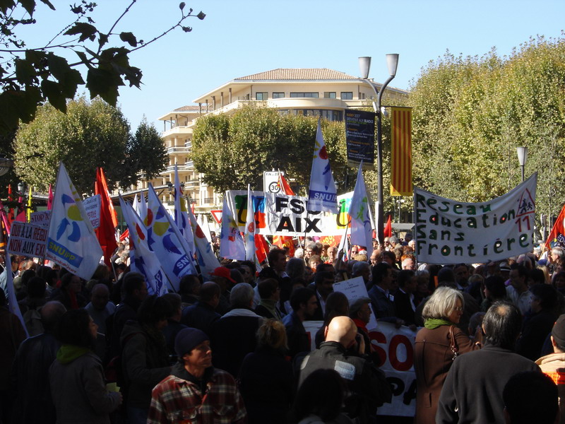 Manifestation de soutien à Florimond Guimard (Aix en Provence le 22 octobre 2007)