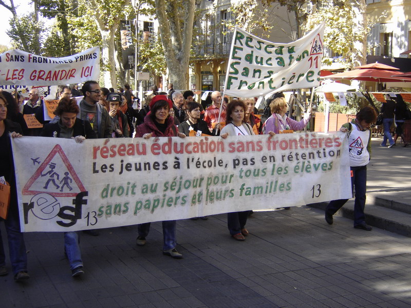 Manifestation de soutien à Florimond Guimard (Aix en Provence le 22 octobre 2007)