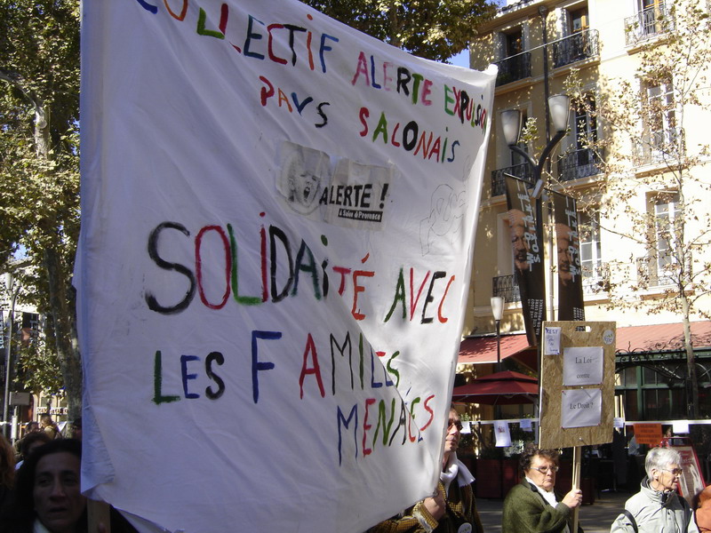 Manifestation de soutien à Florimond Guimard (Aix en Provence le 22 octobre 2007)