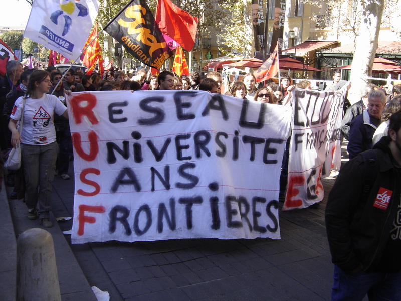 Manifestation de soutien à Florimond Guimard (Aix en Provence le 22 octobre 2007)