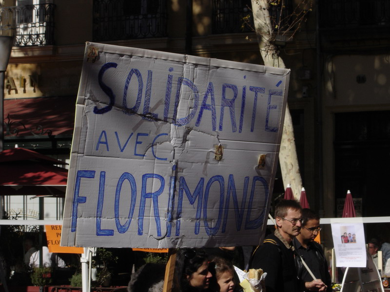 Manifestation de soutien à Florimond Guimard (Aix en Provence le 22 octobre 2007)