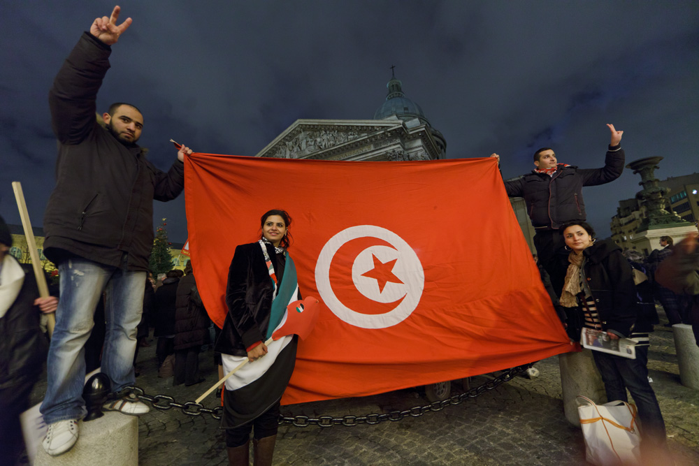 Solidarité avec le peuple palestinien le 18 janvier 2011 Paris Panthéon