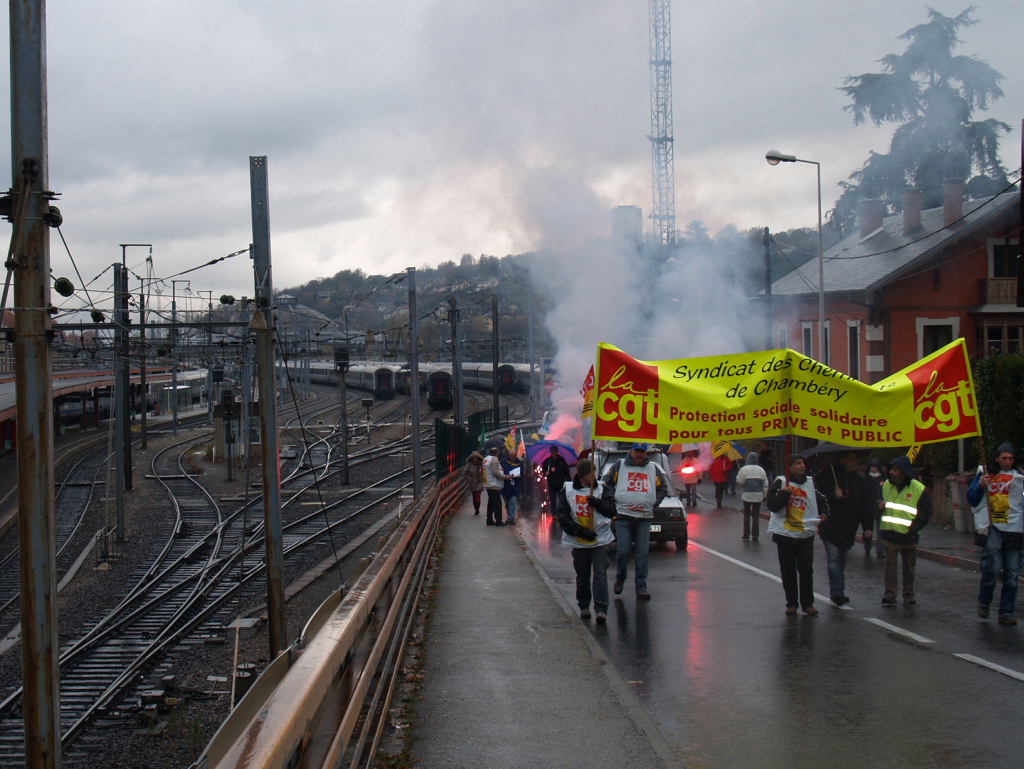 MANIFESTATION DES CHEMINOTS