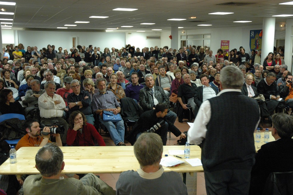 Meeting unitaire contre le traité à Montpellier, le 6 décembre.