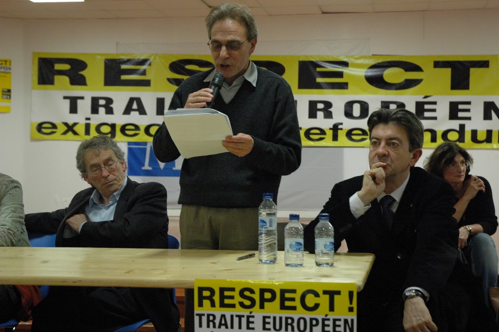 Meeting unitaire contre le traité à Montpellier, le 6 décembre.