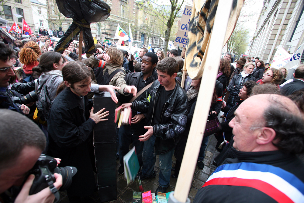 Manifestation pour la sauvegarde de l'Education nationale Versailles 28 mars 2008