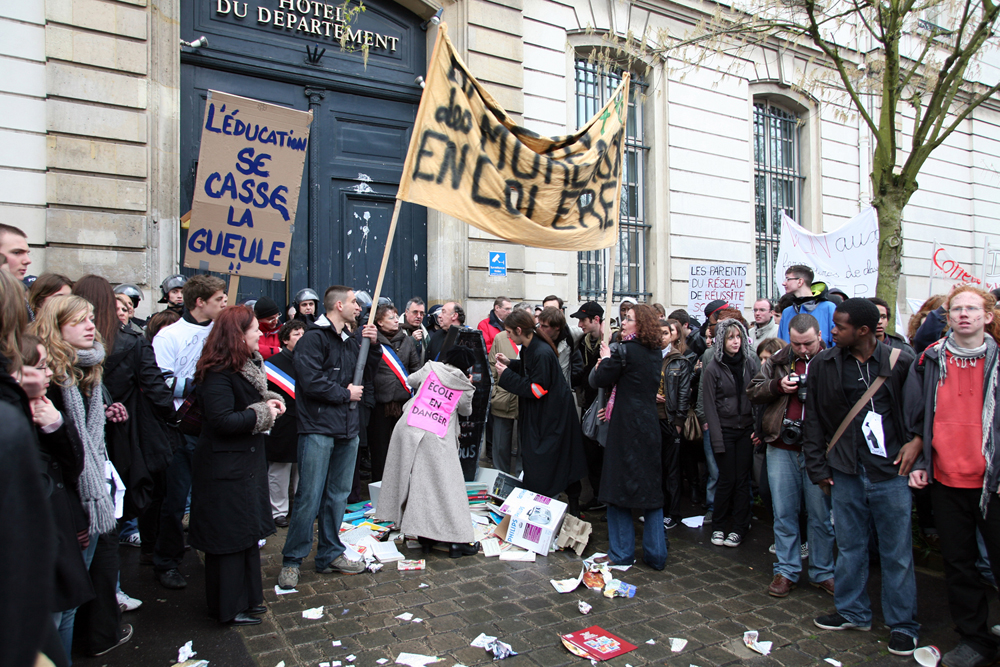 Manifestation pour la sauvegarde de l'Education nationale 28 mars 2008