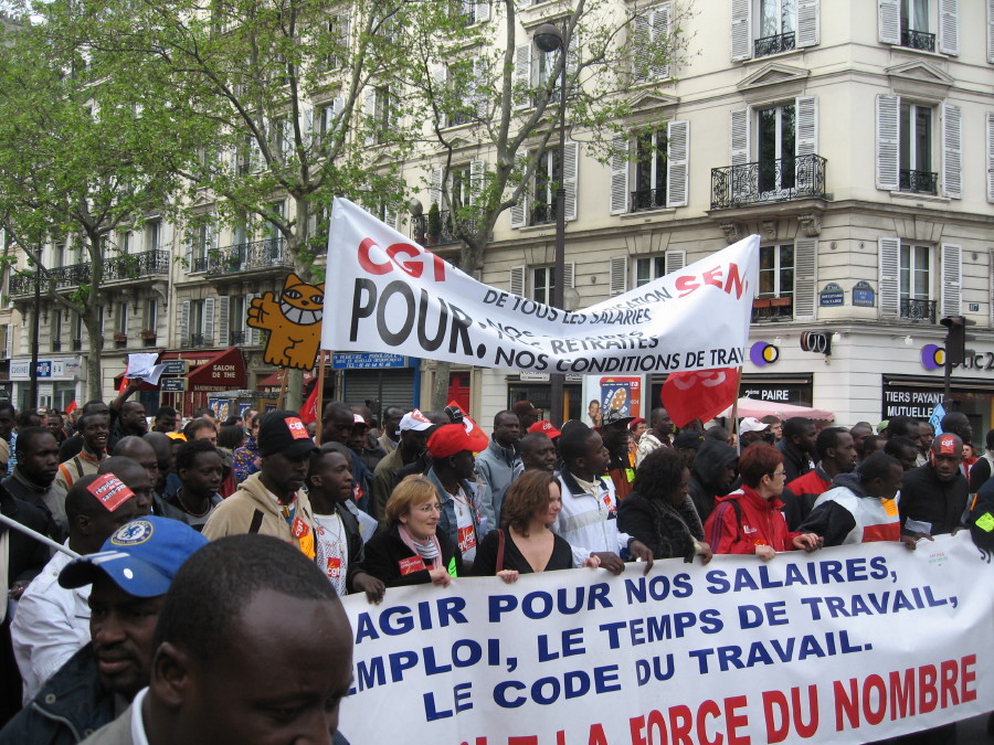 La CGT agir pour nos salaires l'emploi nos retraites