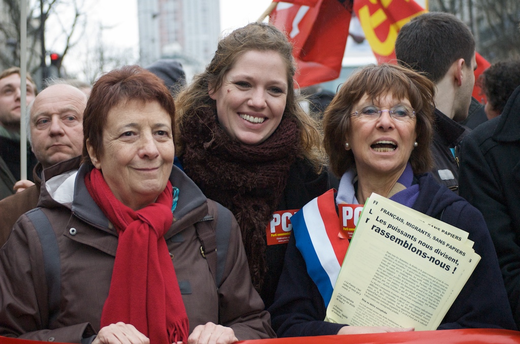 Arlette Laguiller et Nicole Borvo