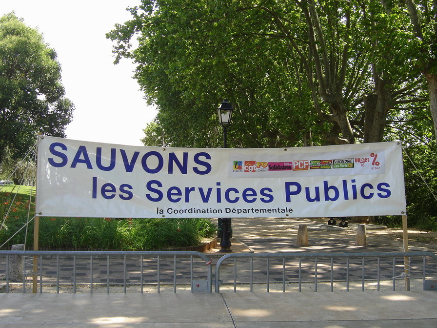 Journée de défense des services publics à Brignoles (83) samedi 14 juin 2008