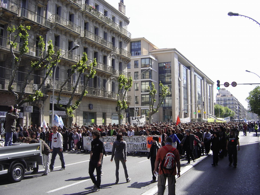 Manifestation 29 avril 2008 à Toulon