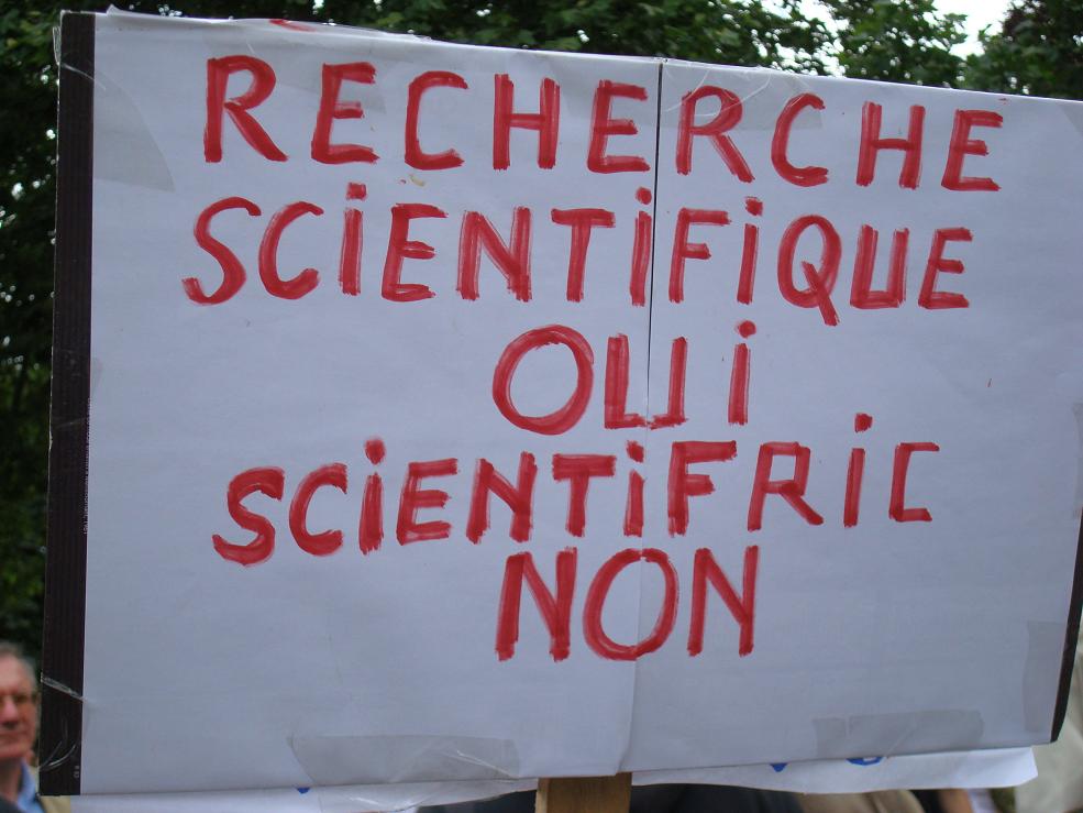 Oui à la recherche scientifique ...