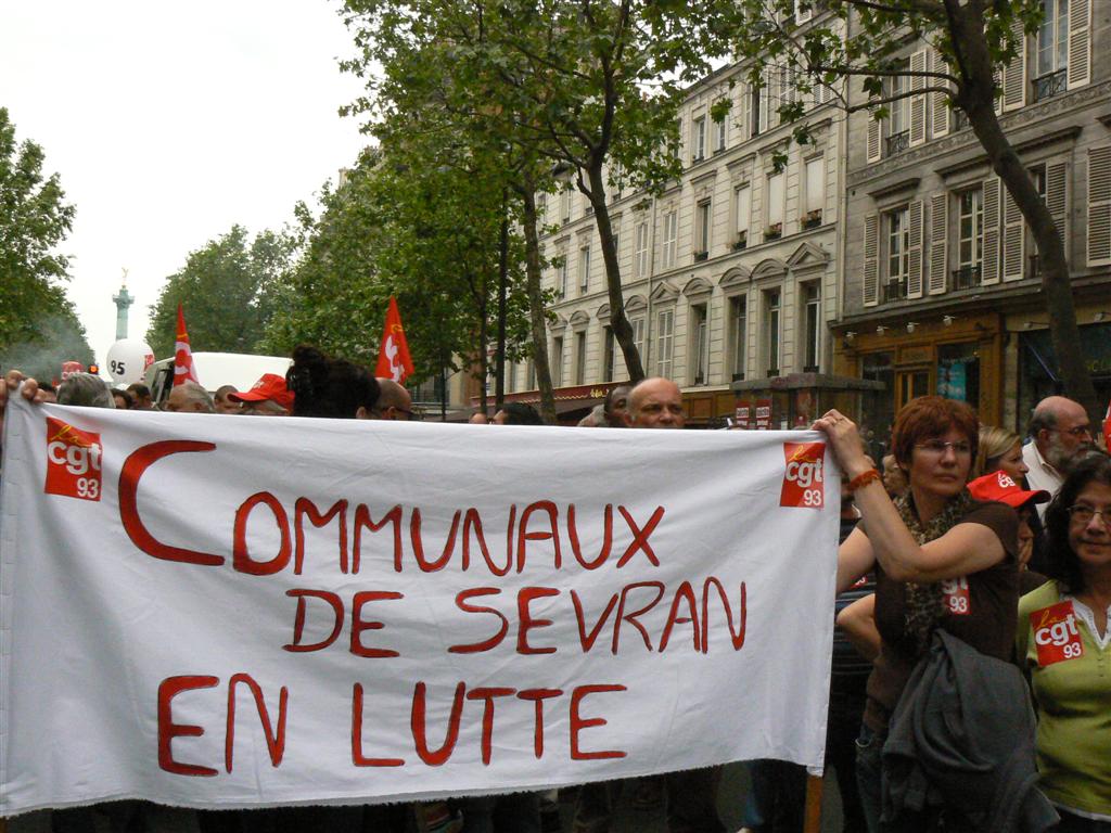 Manifestation contre la réforme des retraites .22 mai 2008.Paris
