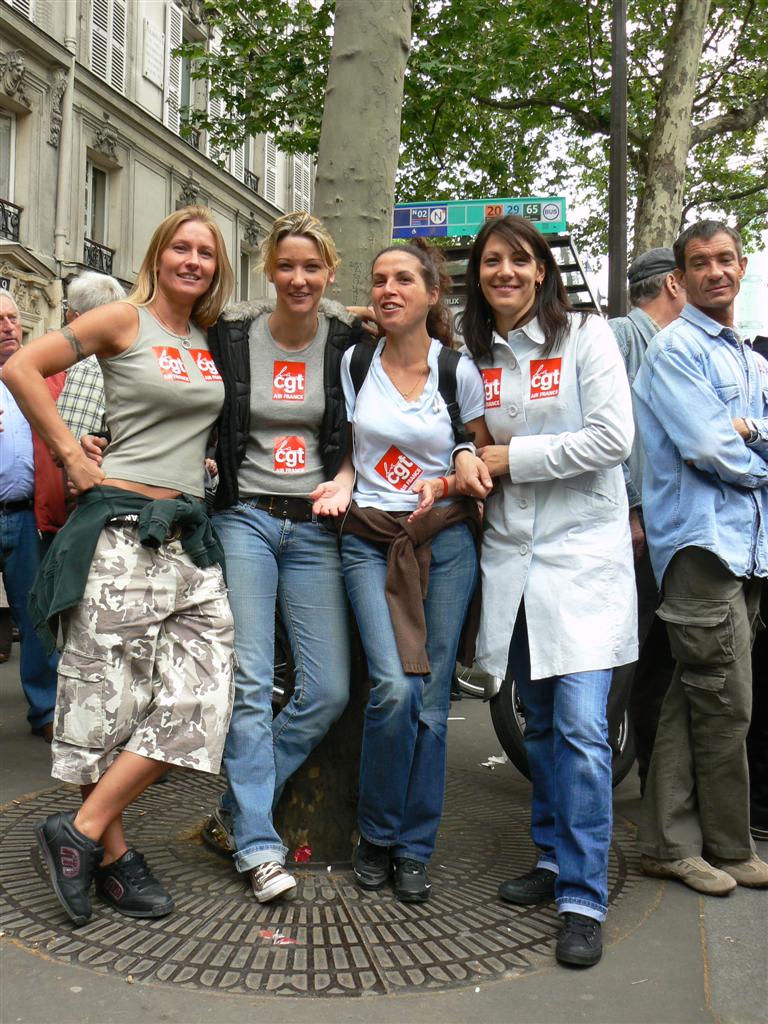 Manifestation contre la réforme des retraites .22 mai 2008.Paris