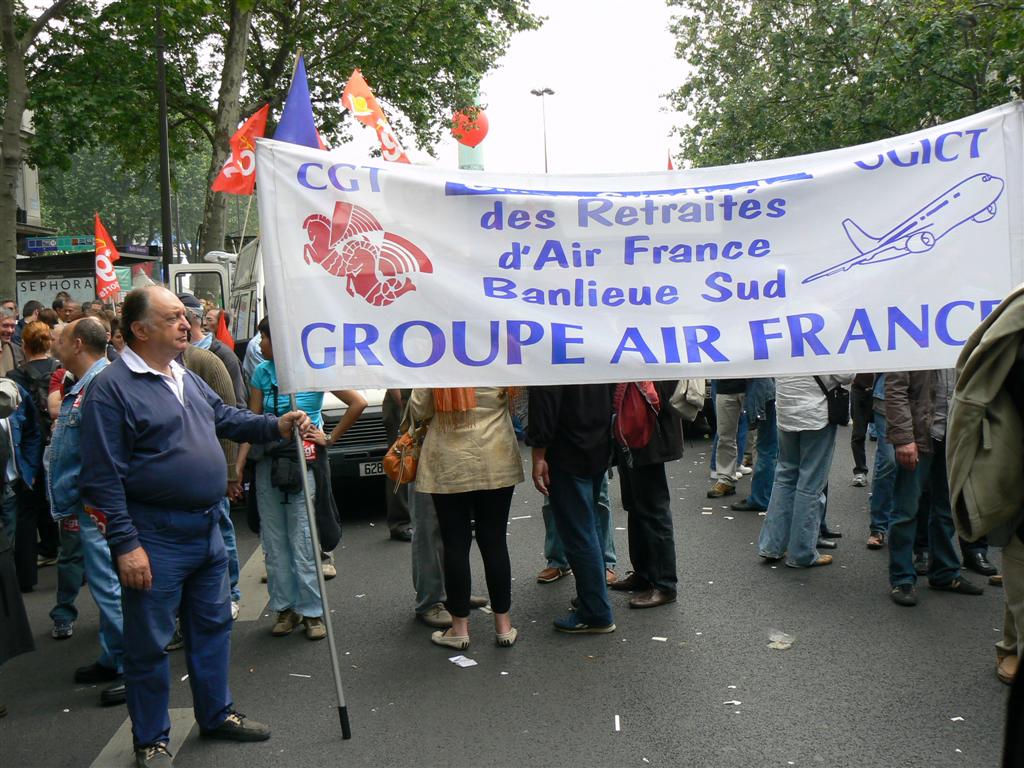 Manifestation contre la réforme des retraites .22 mai 2008.Paris