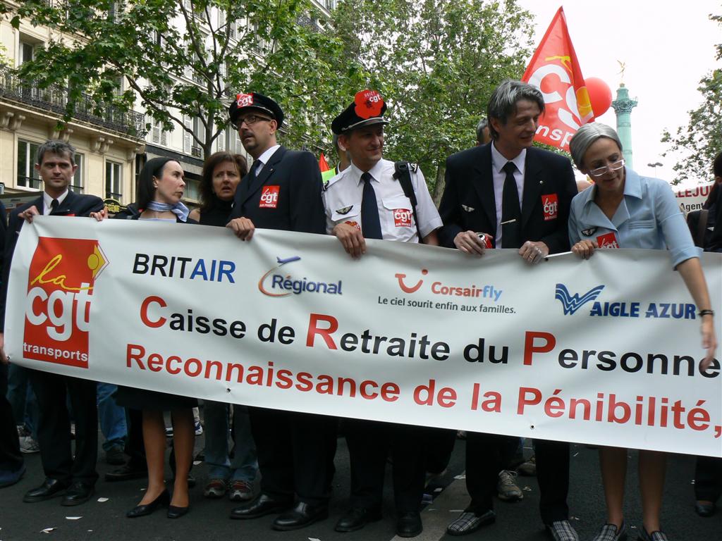 Manifestation contre la réforme des retraites .22 mai 2008.Paris