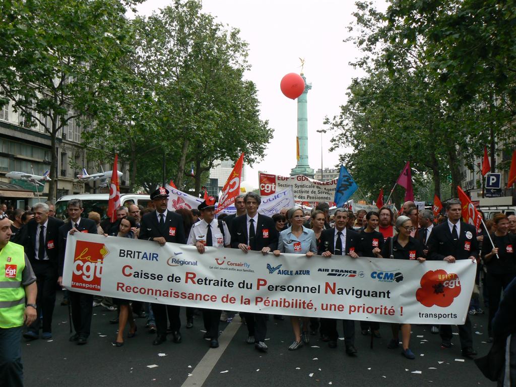 Manifestation contre la réforme des retraites .22 mai 2008.Paris