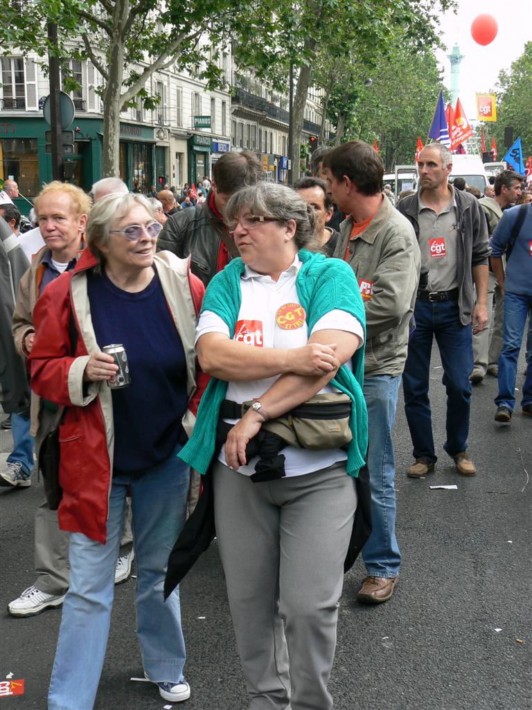 Manifestation contre la réforme des retraites .22 mai 2008.Paris