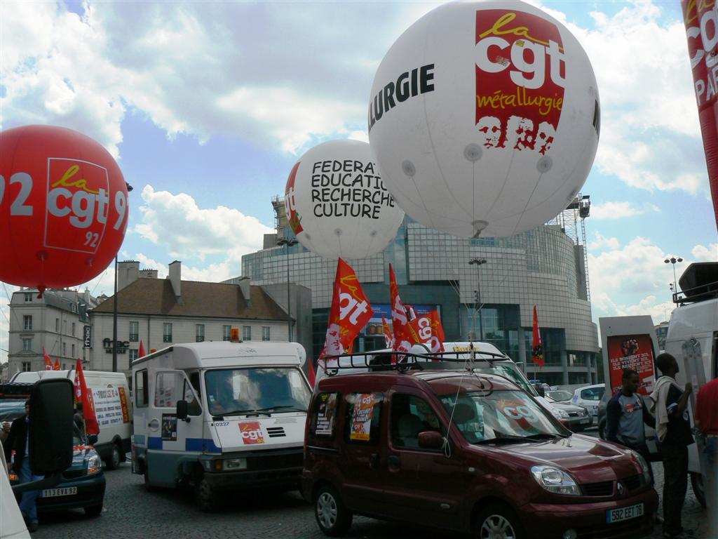 Manifestation contre la réforme des retraites . 17 juin 2008