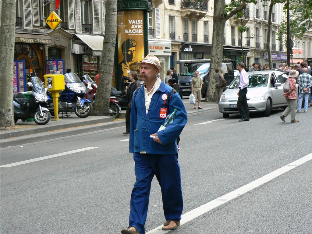 Manifestation contre la réforme des retraites . 17 juin 2008