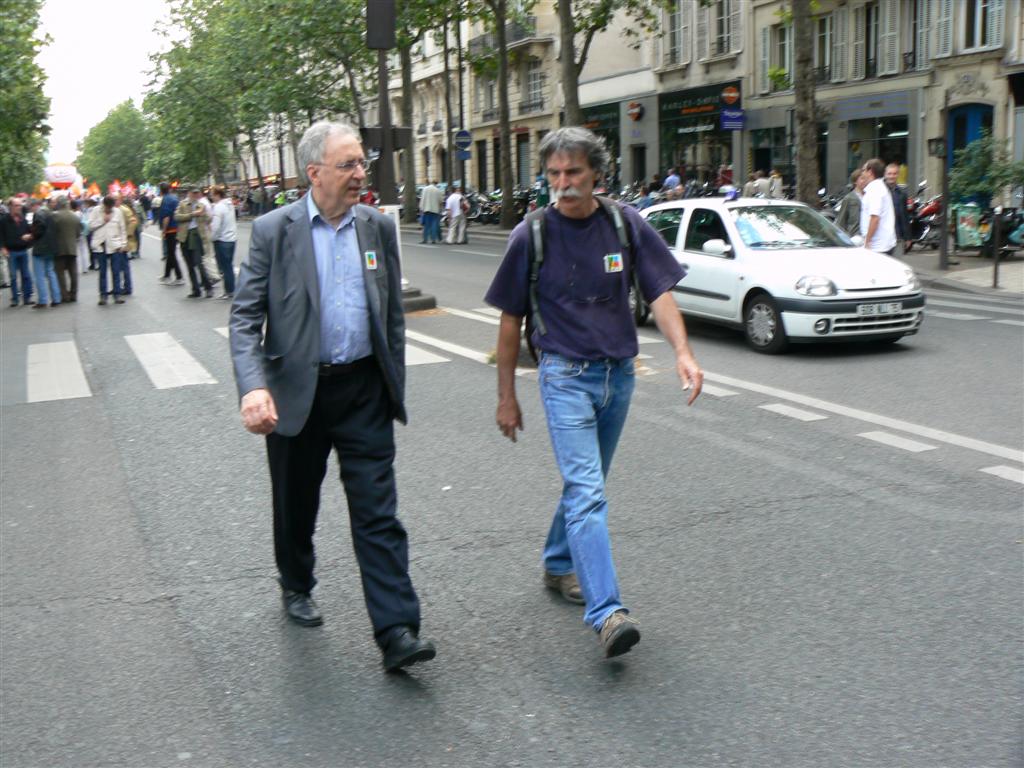 Manifestation contre la réforme des retraites . 17 juin 2008