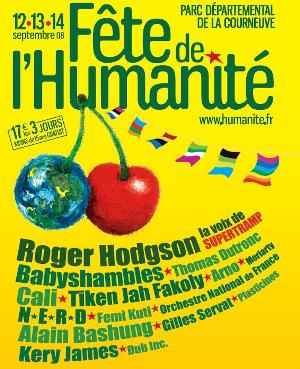 Affiche fête de l'Humanité 2008