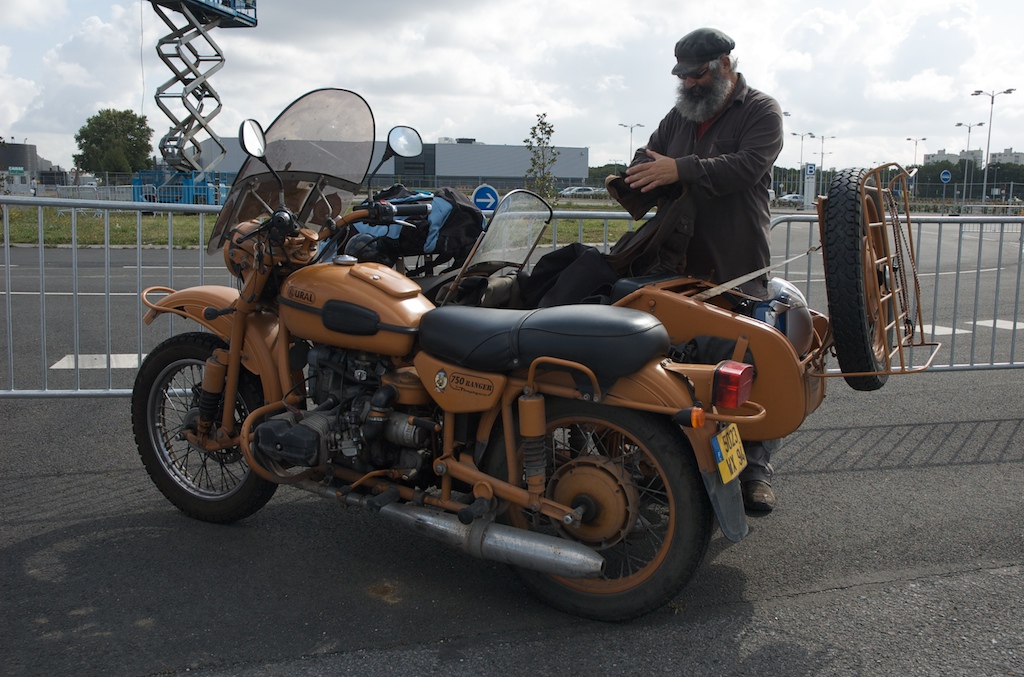 L'arrivée des motards