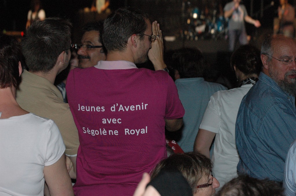 Rassemblement des partisans de Ségolène Royal, le 27 septembre 2008, au Zénith de Paris