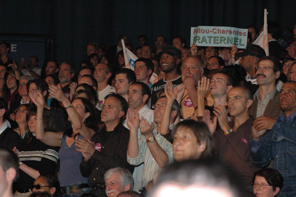 Rassemblement des partisans de Ségolène Royal, le 27 septembre 2008, au Zénith de Paris