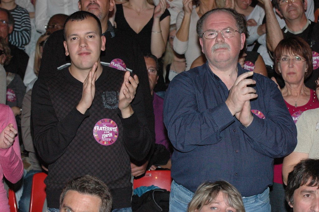 Rassemblement des partisans de Ségolène Royal, le 27 septembre 2008, au Zénith de Paris