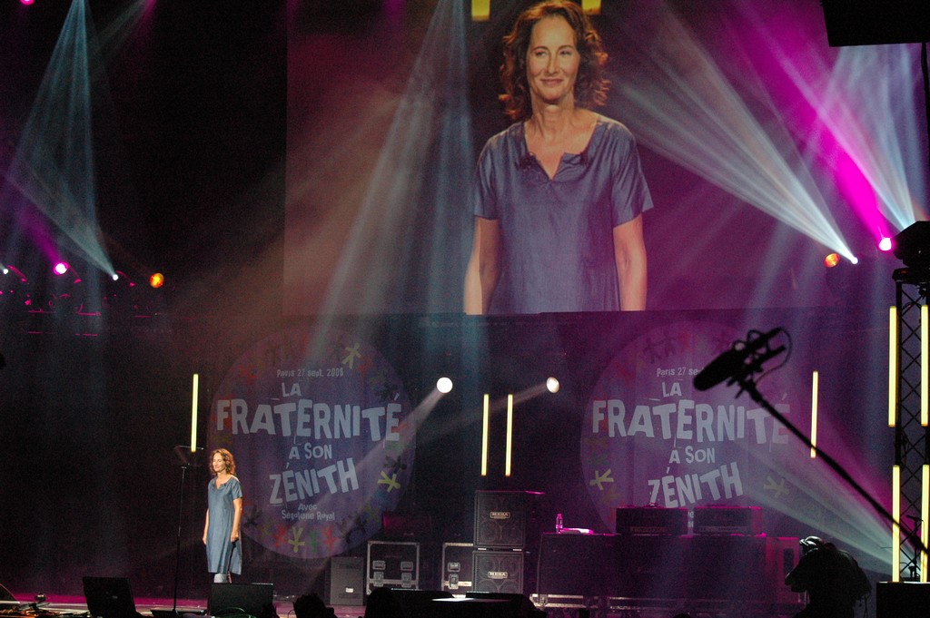 Rassemblement des partisans de Ségolène Royal, le 27 septembre 2008, au Zénith de Paris