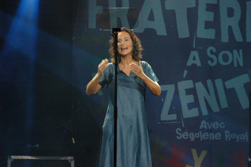 Rassemblement des partisans de Ségolène Royal, le 27 septembre 2008, au Zénith de Paris