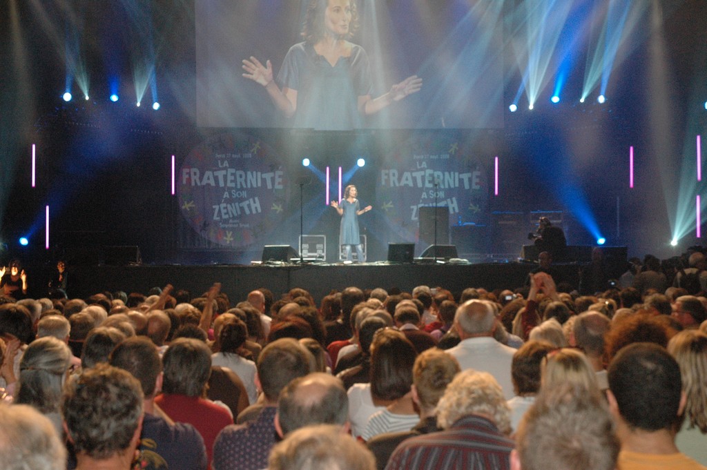 Rassemblement des partisans de Ségolène Royal, le 27 septembre 2008, au Zénith de Paris