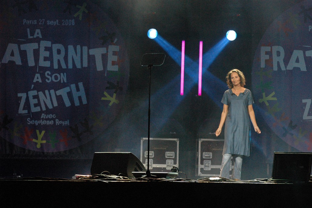 Rassemblement des partisans de Ségolène Royal, le 27 septembre 2008, au Zénith de Paris